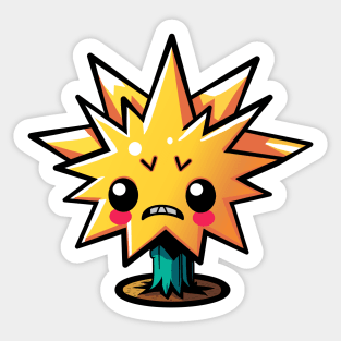 Cute growing star Sticker